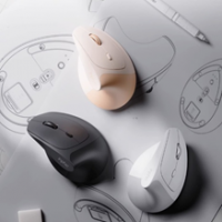 人體工學垂直立式滑鼠無線充電